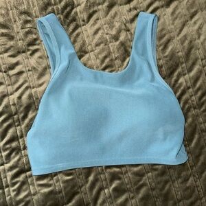 Elegant Light Blue Women's Crop Top